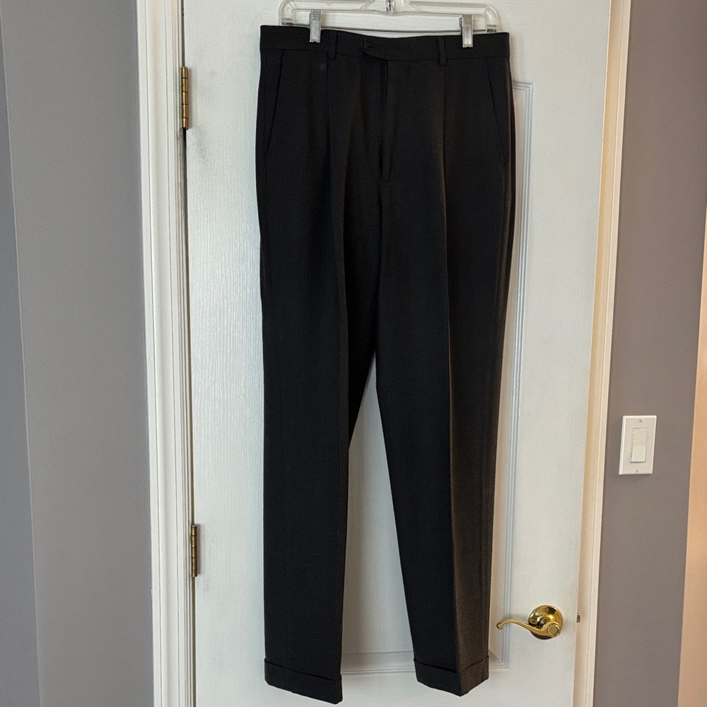 Armani Collezioni Charcoal Dress Pants
